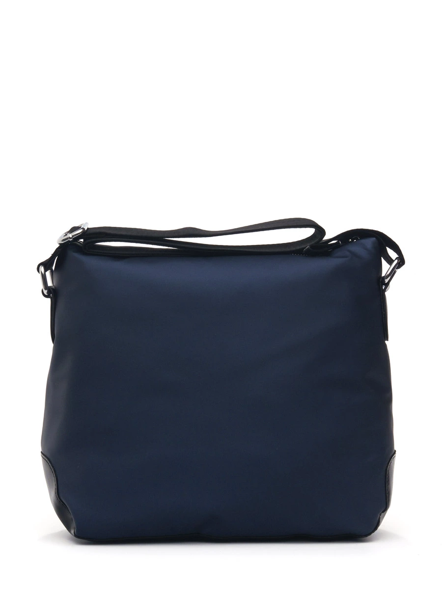 Синий текстильный портфель